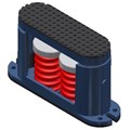CIW - 1" DEFLECTION - Housed Multiple Spring Mounts